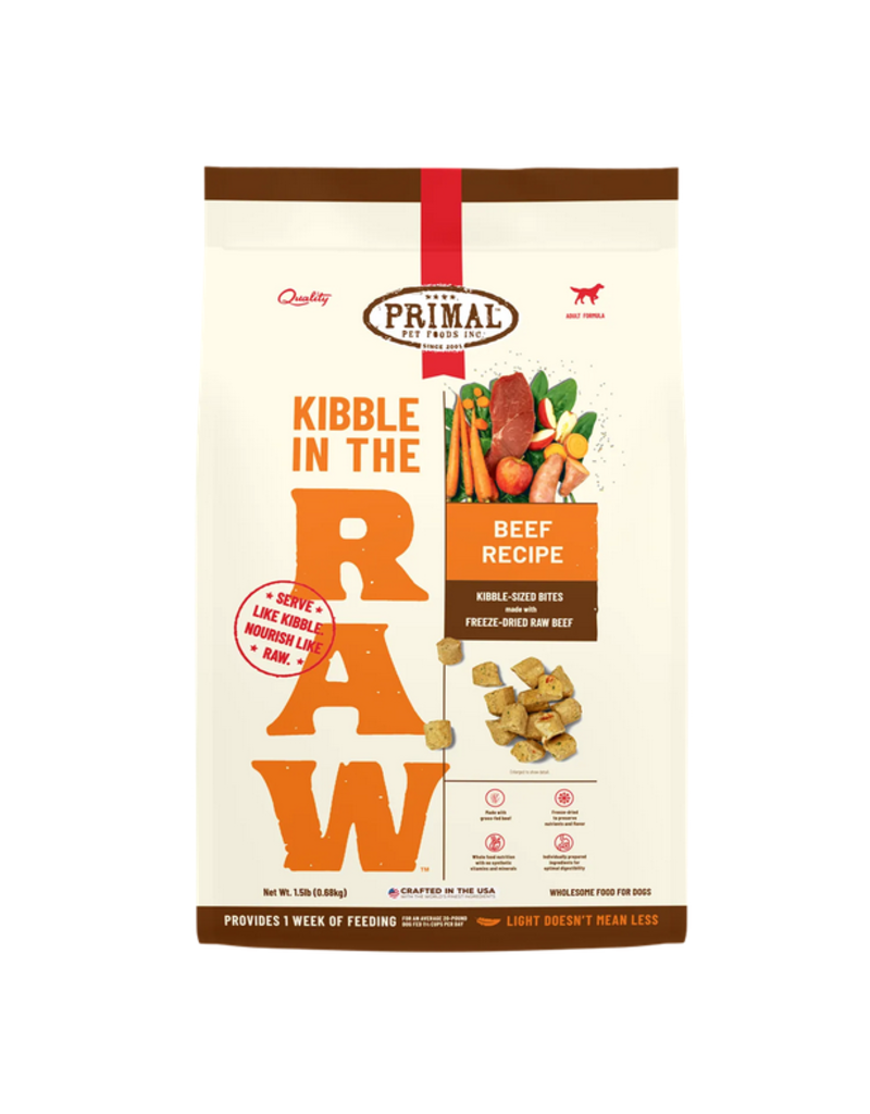 Primal Kibble in the Raw Beef