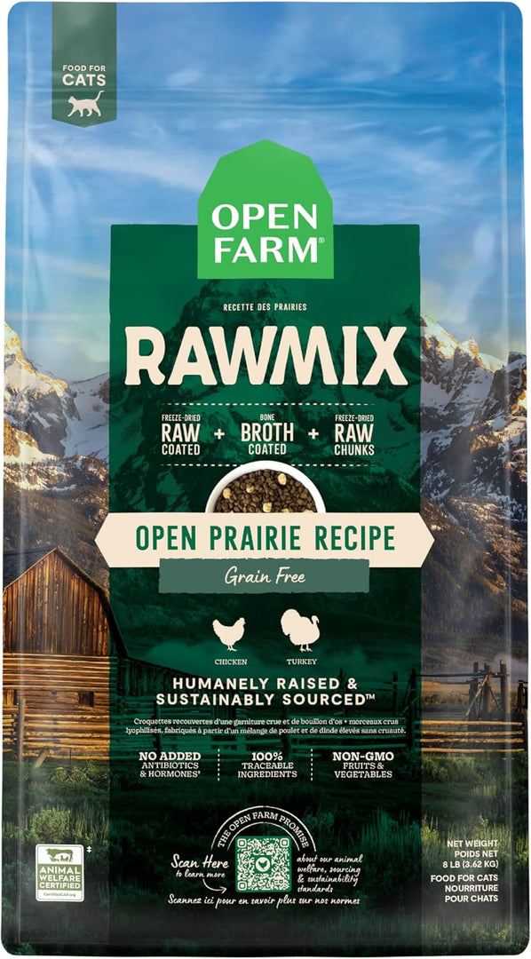 Open Farm Cat RawMix Open Prairie Recipe 8lb