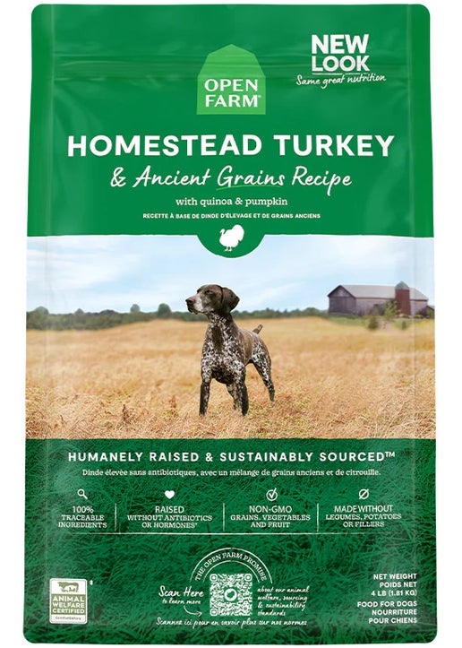 Open Farm Dog Ancient Grains Homestead Turkey