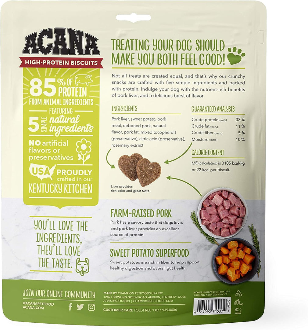 Acana Crunchy Dog Treats 9oz Pork - BlackPaw - For Every Adventure