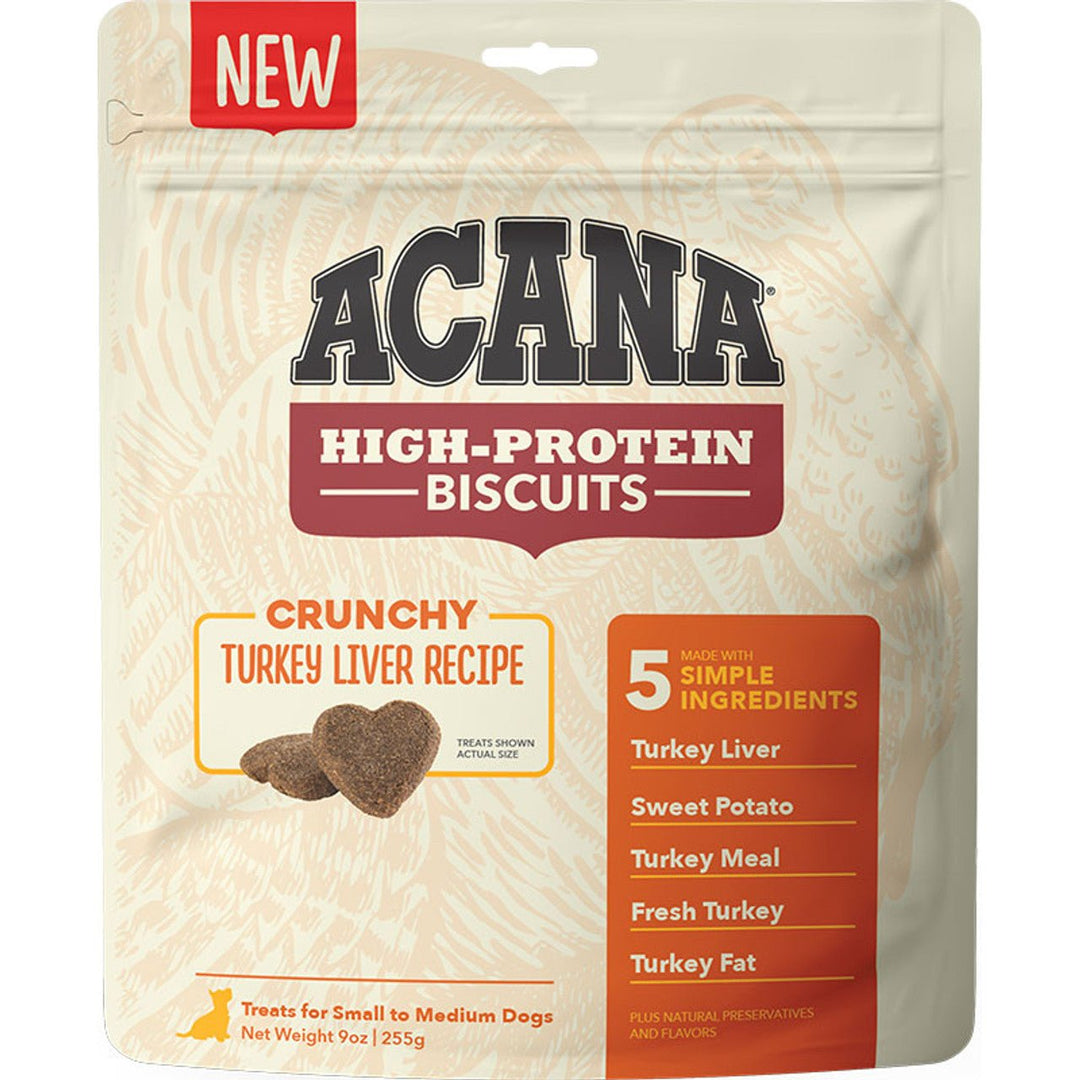 Acana Crunchy Dog Treats 9oz Turkey Liver Small Bites - BlackPaw - For Every Adventure