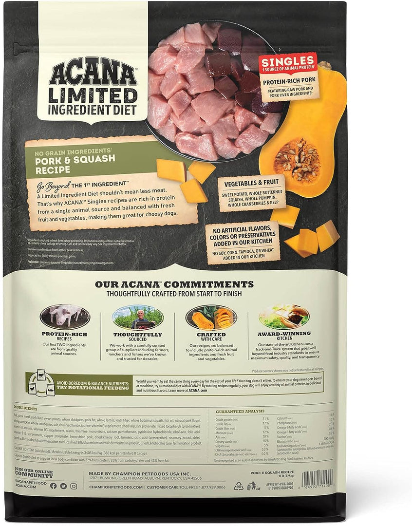 Acana Dog Food Pork & Squash Recipe - BlackPaw - For Every Adventure