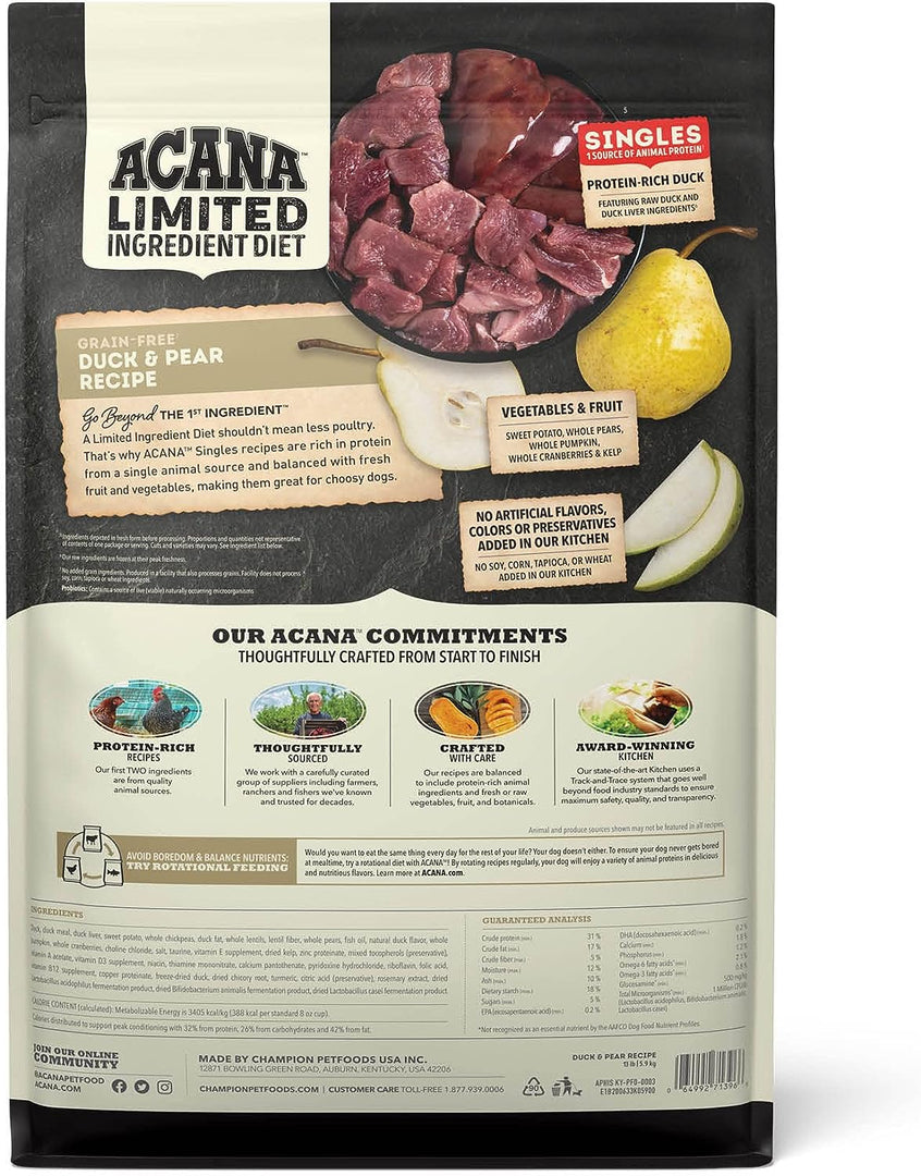 Acana Duck & Pear Dog Food - BlackPaw - For Every Adventure