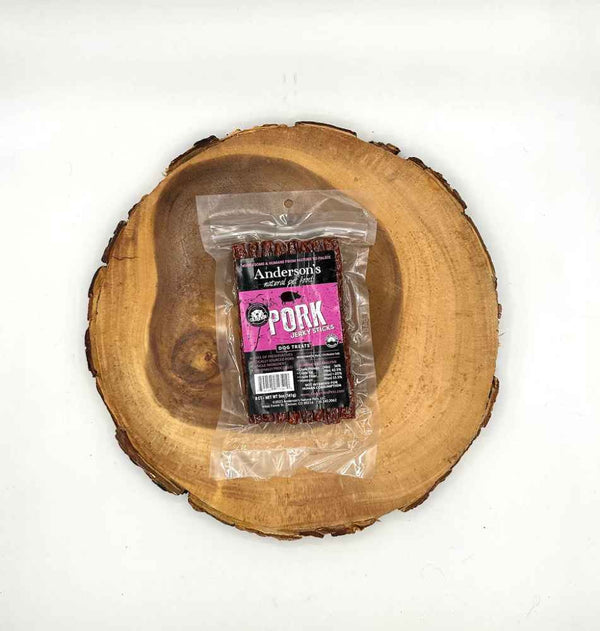 Anderson's Natural Pet Food Pork Jerky Sticks 8ct. - BlackPaw