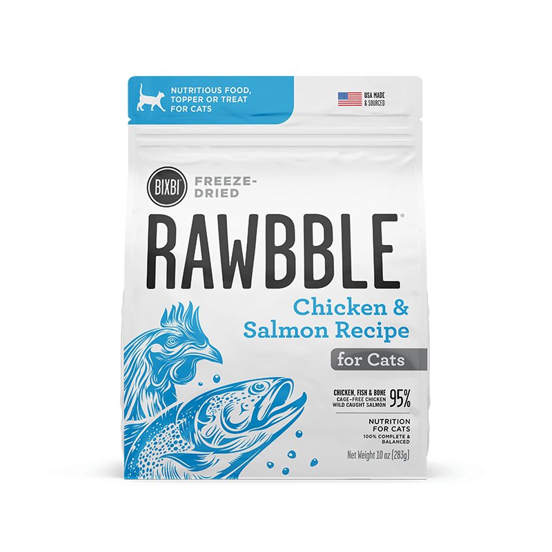 Bixbi Freeze-Dried Rawbble For Cats Chicken & Salmon - BlackPaw - For Every Adventure