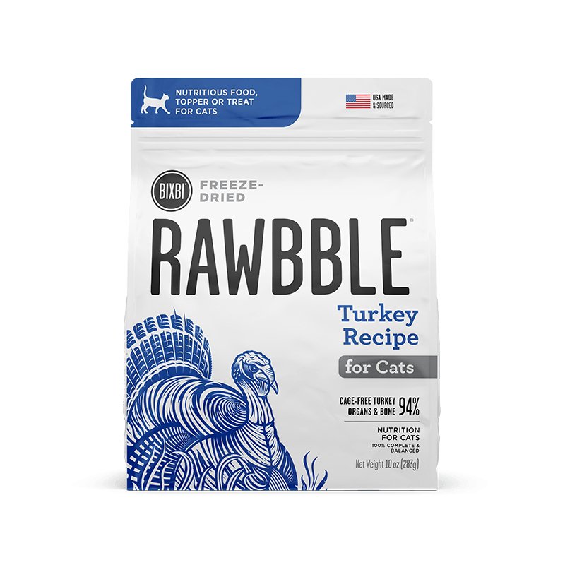 Bixbi Freeze-Dried Rawbble For Cats Turkey - BlackPaw - For Every Adventure