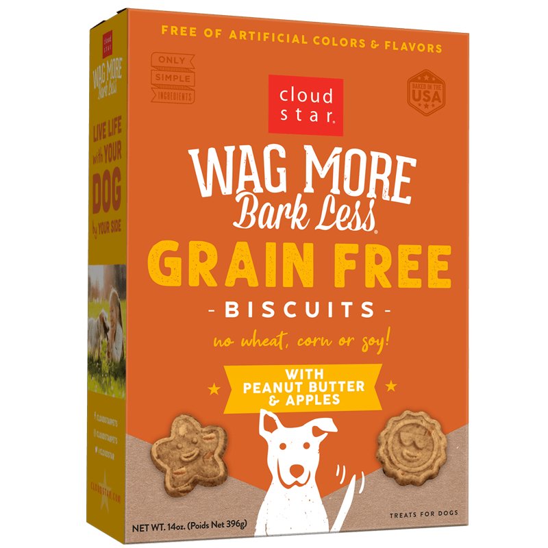 Cloud Star Grain Free Biscuits 14oz Peanut Butter & Apple - BlackPaw