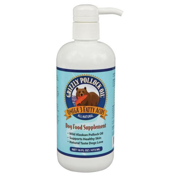 Grizzly Pollock Oil dogfood Supplement 16oz - BlackPaw - For Every Adventure