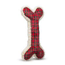 HuggleHounds Plaid Bone XL - BlackPaw