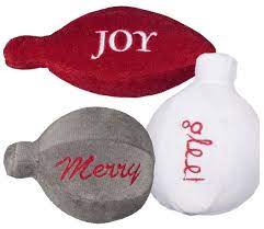 HuggleHounds White Glee Ball Ornament - BlackPaw