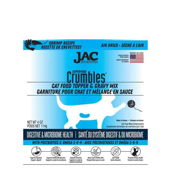 Jac Superfood Crumbles for Cats Shrimp - BlackPaw