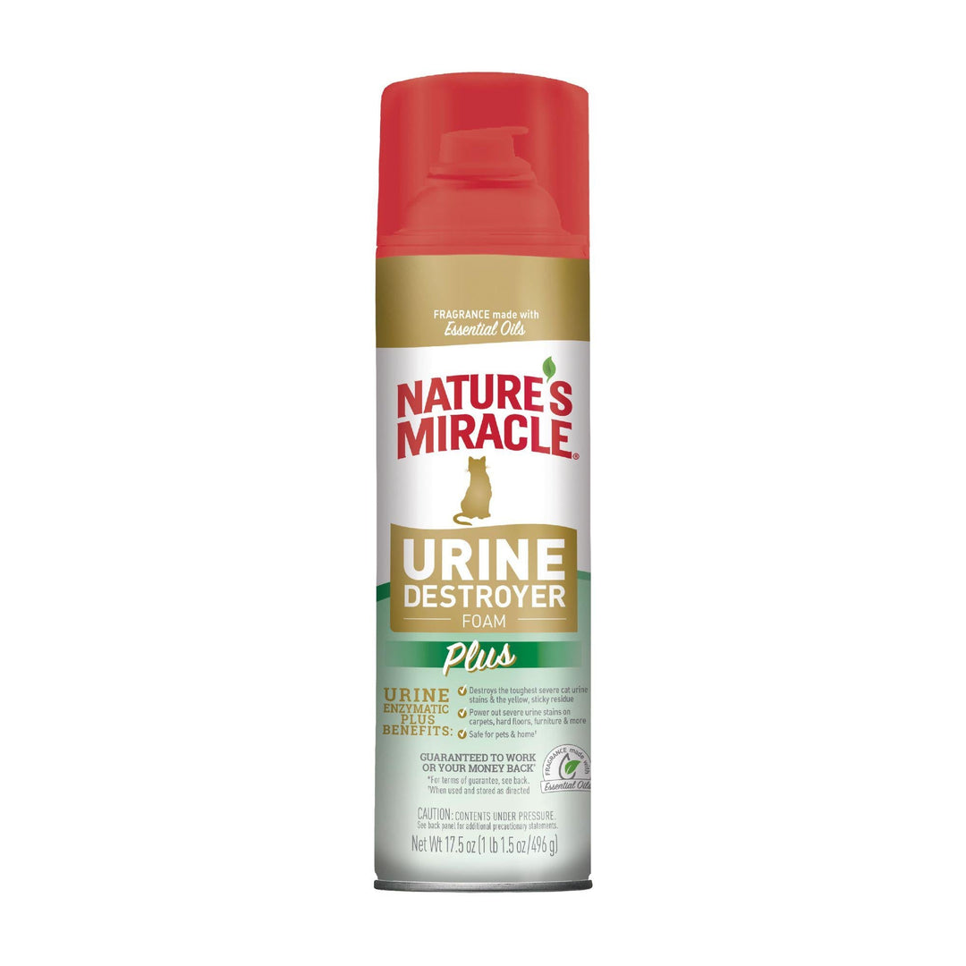 Nature's Miracle Urine Destroyer Plus for Cats, 17.5 Ounces - BlackPaw - For Every Adventure