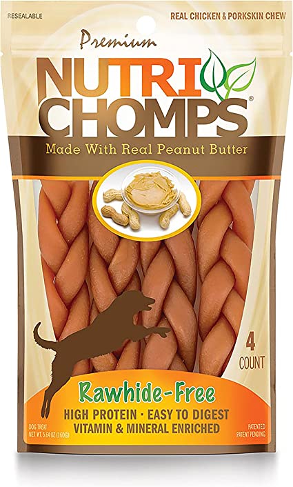 Nutri Chomps Peanut Butter Braided Chews - BlackPaw - For Every Adventure