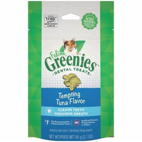 Feline Greenies Dental Treats Tuna Flavor