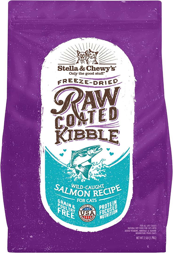 Stella & Chewy’s Cat Freeze-Dried Raw Coated Kibble Salmon