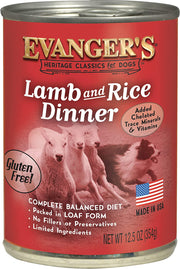 Evanger's Lamb & Rice 12.5oz