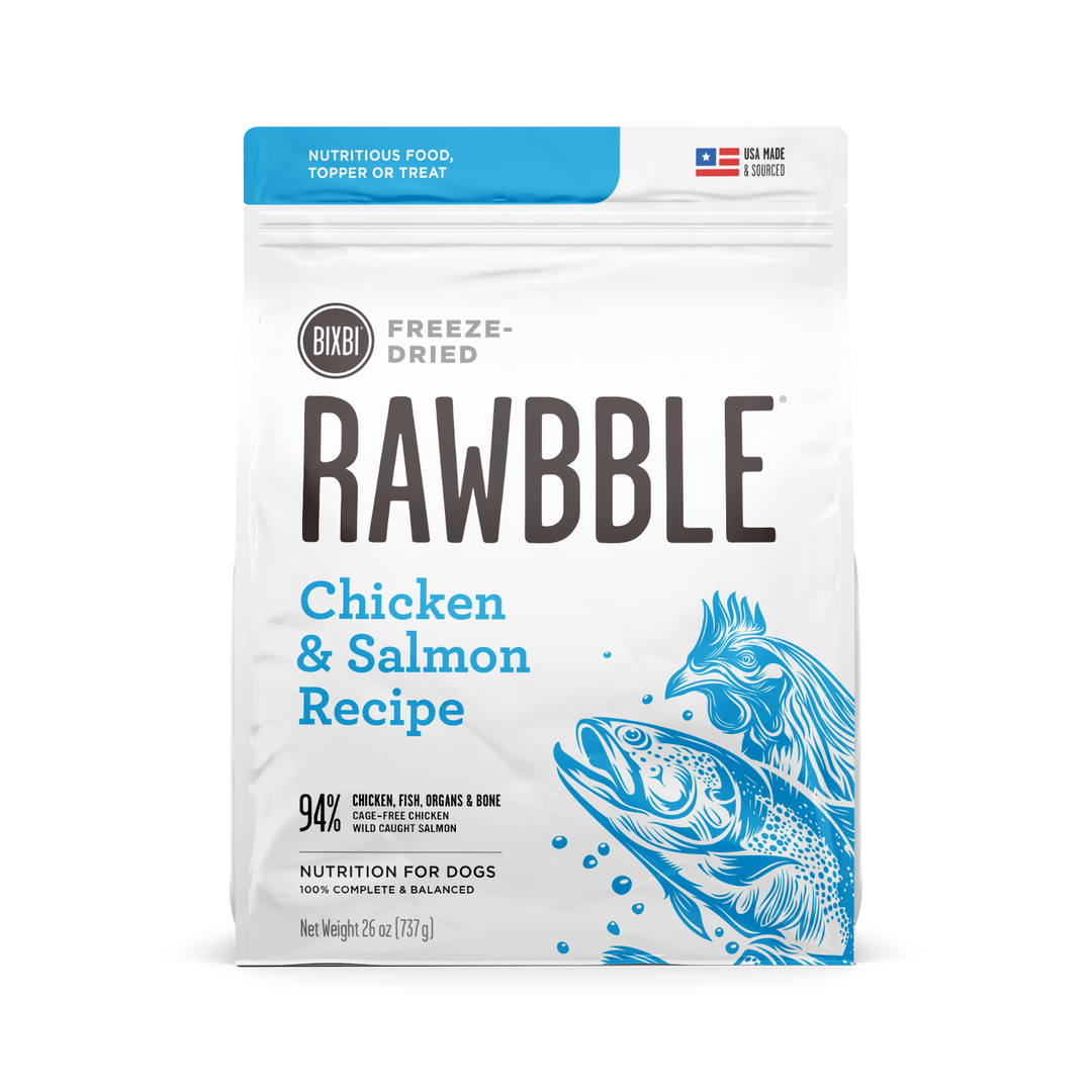 Bixbi Freeze-Dried Rawbble Chicken & Salmon