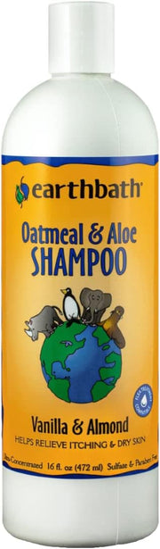 Earthbath Oatmeal & Aloe Shampoo 16oz Vanilla & Almond