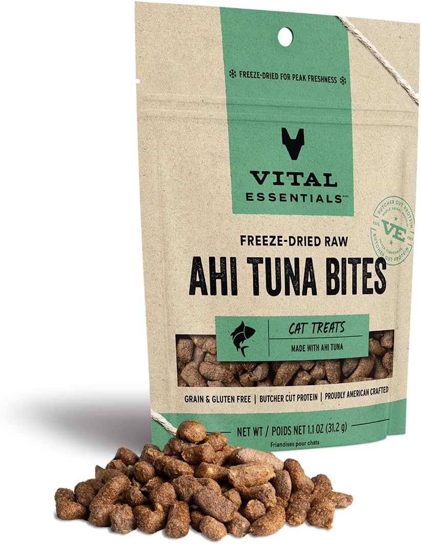 Vital Essentials Cat Freeze-Dried Ahi Tuna Bites 1.1oz