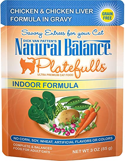 Natural Balance Cat Platefulls Chicken & Liver Pouch 3oz