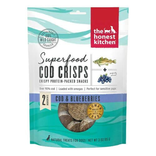 The Honest Kitchen Cod Crisps, Cod & Blueberry 3oz