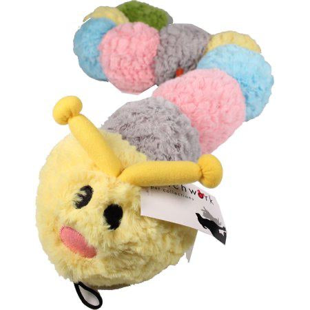 Patchwork Pastel Caterpillar Dog Toy