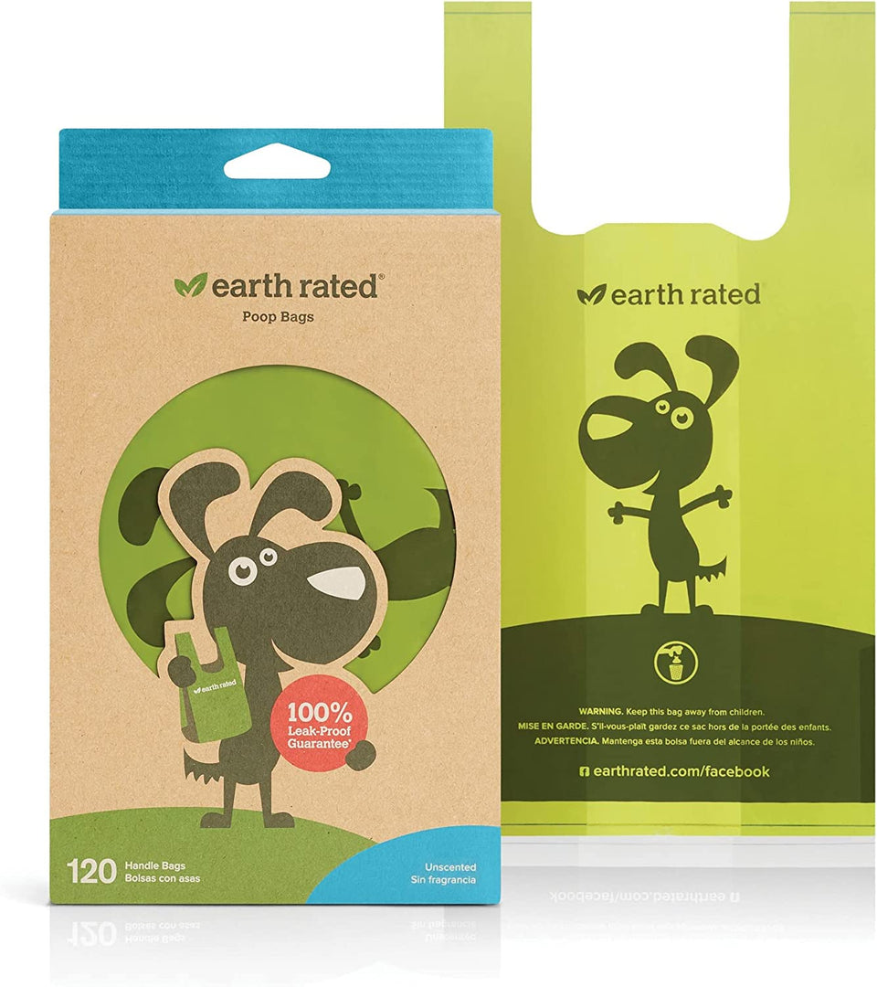 Earth Rated Poop Bags Handle Unscented 120ct