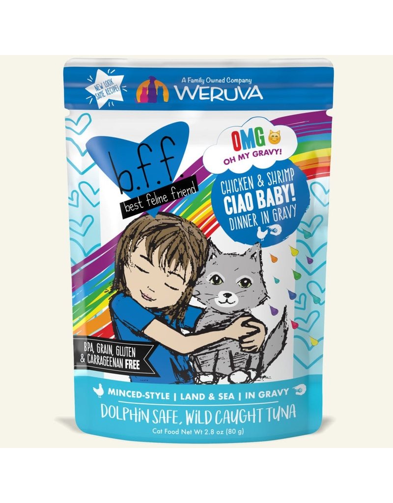 Weruva Cat BFF Omg Chicken & Shrimp 2.8oz Pouch