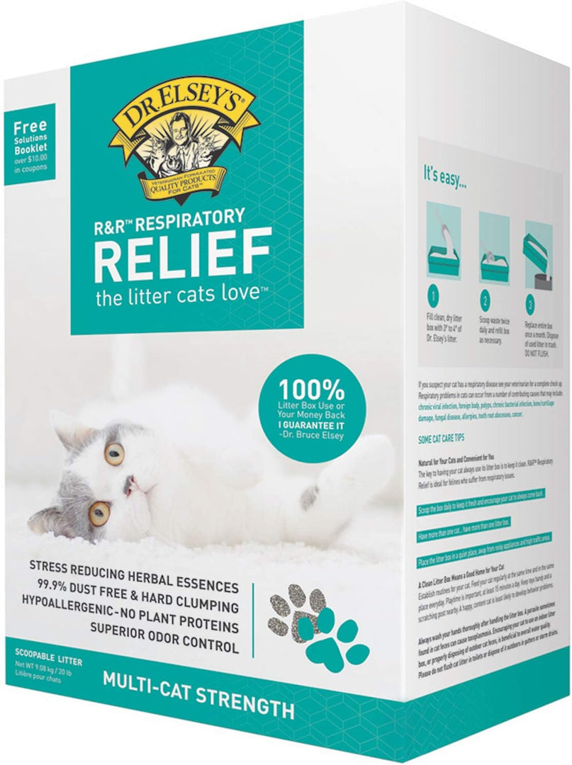 Dr. Elsey’s R&R Respiratory Relief Cat Litter 20lb Box