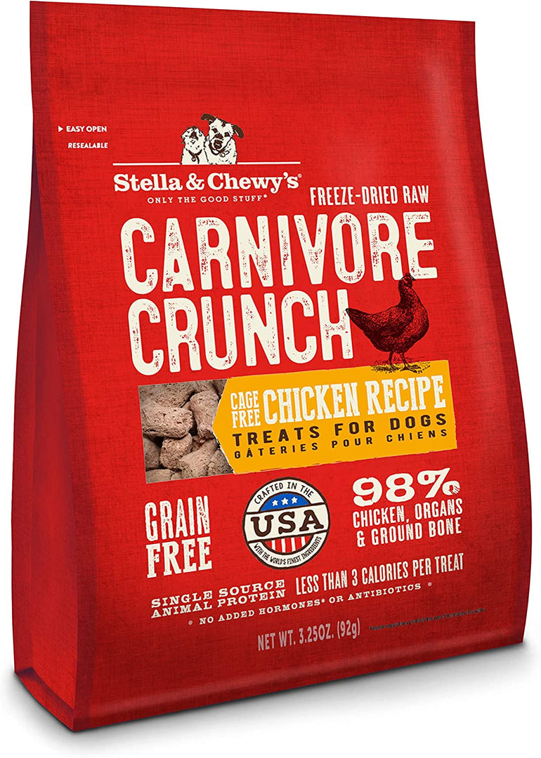 Stella & Chewy’s Freeze-Dried Raw Carnivore Crunch Treats Chicken