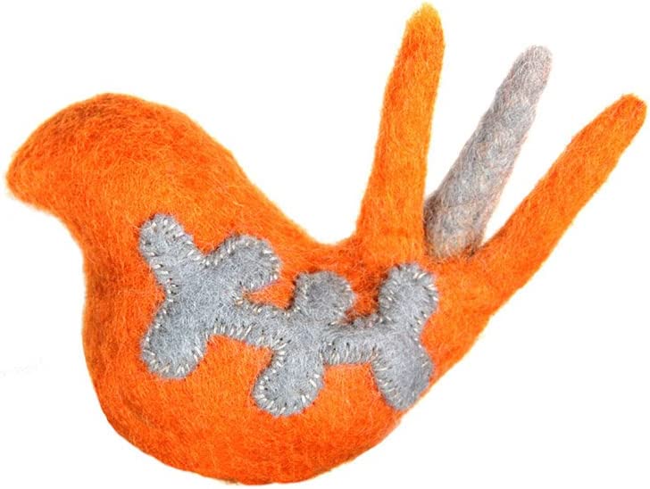 Wooly Wonkz Bird Orange