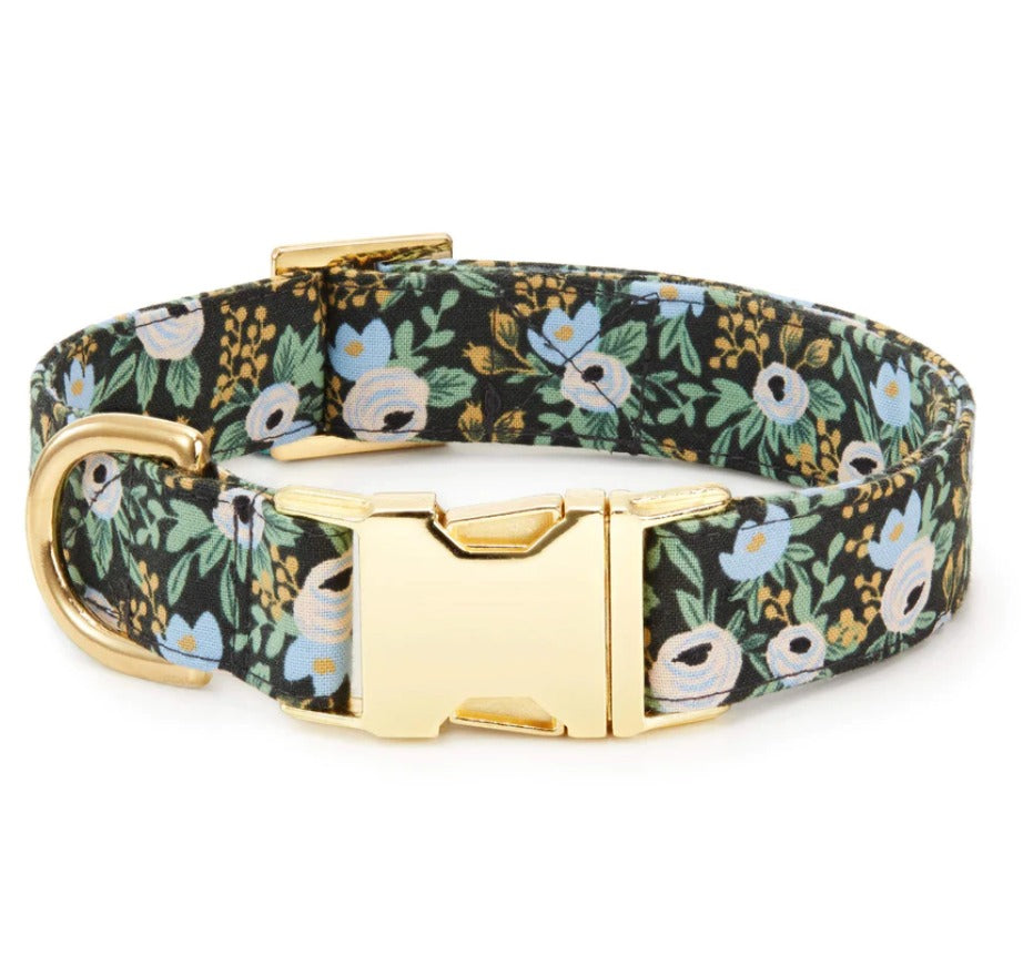 The Foggy Dog Collar Dark Floral