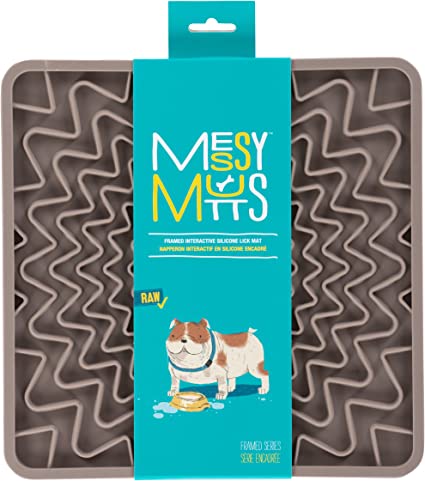 Messy Mutts Lick Mat Grey