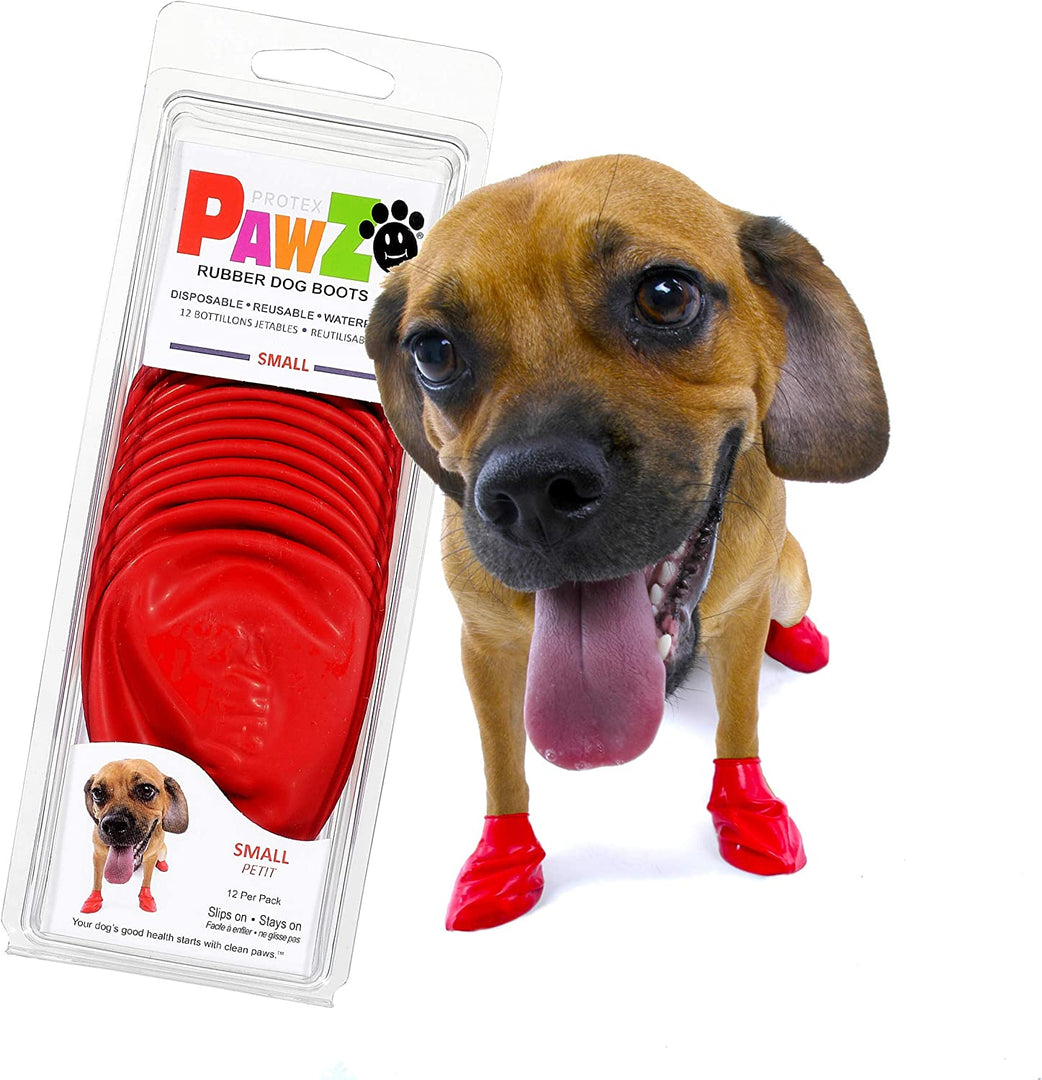 Protex Pawz Boots Red Small