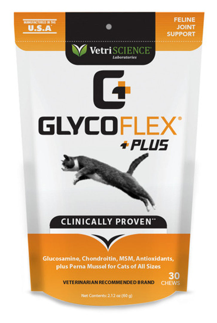 VetriScience Cat Glycoflex Plus Feline Joint Support 30ct