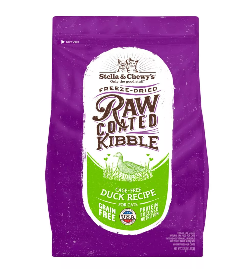 Stella & Chewy’s Cat Freeze-Dried Raw Coated Kibble Duck