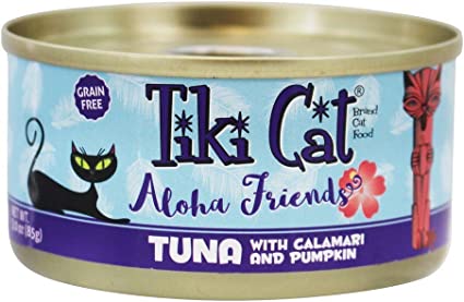 Tiki Cat Aloha Tuna, Calamari, & Pumpkin 2.8oz