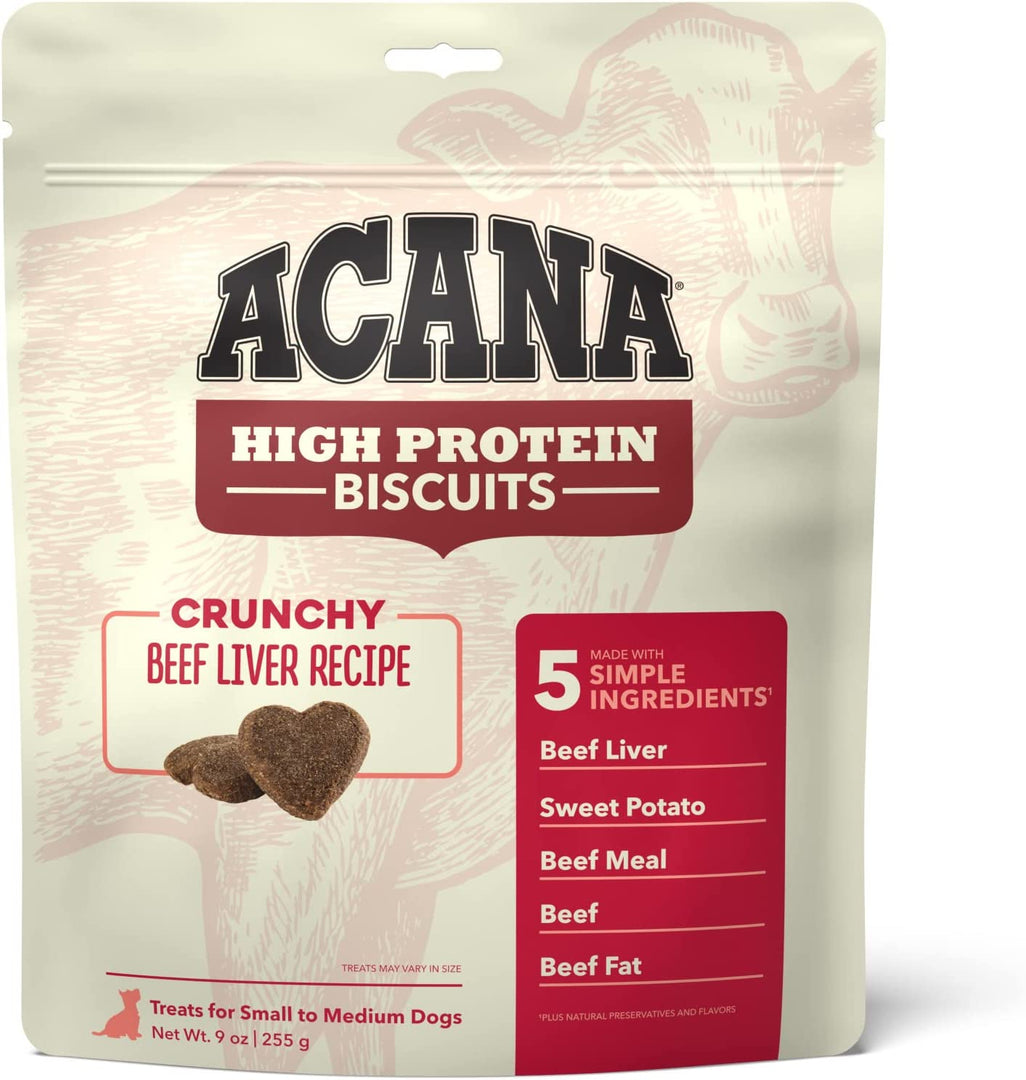 Acana Crunchy Dog Treats 9oz Beef Small & Medium Dogs