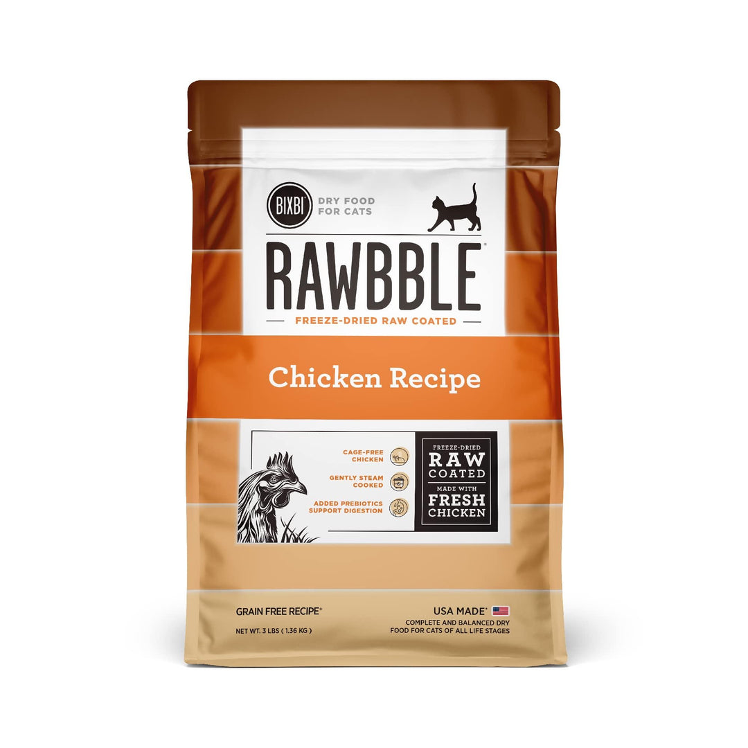 Bixbi Cat Rawbble Dry Chicken Recipe 3lb