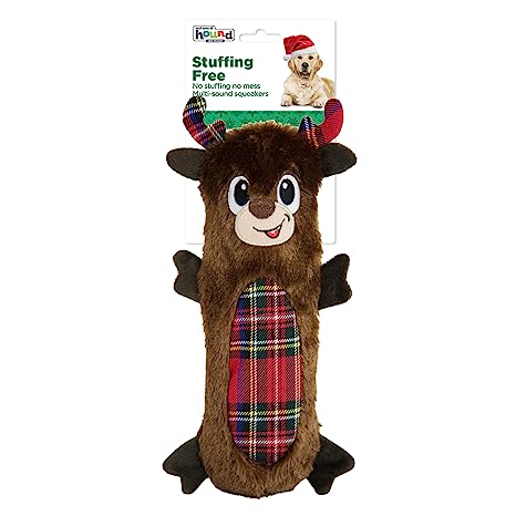 Outward Hound Stuffing Free Reindeer Brown Medium - BlackPaw - For Every Adventure