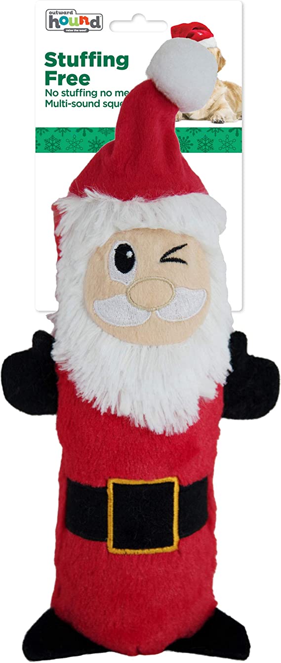 Outward Hound Stuffing Free Santa Red Medium - BlackPaw - For Every Adventure