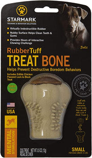 Starmark RubberTuff Treat Bone Small - BlackPaw - For Every Adventure