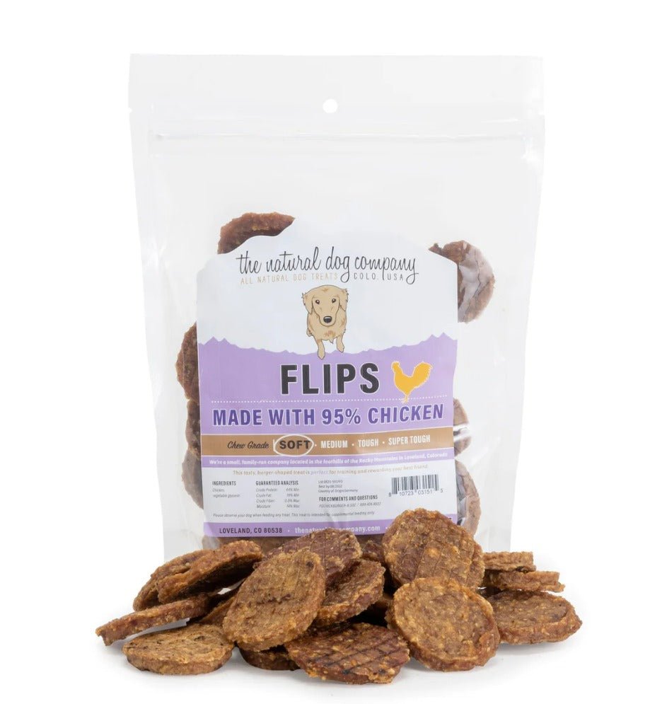 The Natural Dog Company Chicken Flips 8.5oz - BlackPaw - For Every Adventure