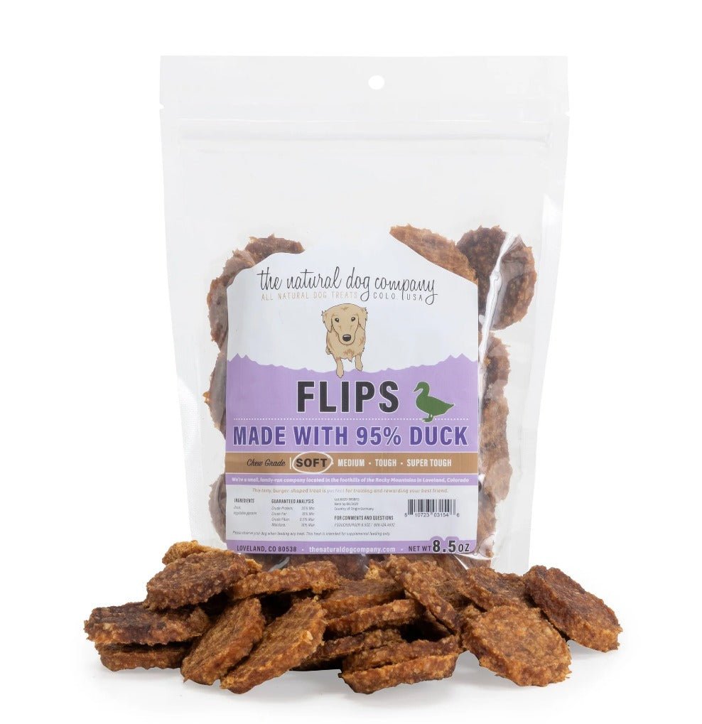 The Natural Dog Company Duck Flips 8.5oz - BlackPaw - For Every Adventure