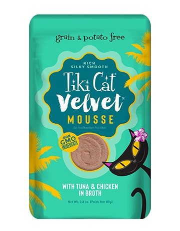 Tiki Cat Velvet Mousse 2.8oz Tuna and Chicken - BlackPaw - For Every Adventure