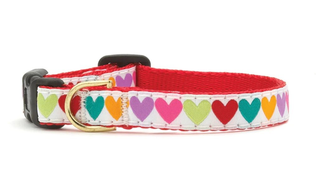 Up Country Cat Collar Hearts - BlackPaw - For Every Adventure