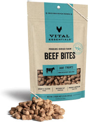 Vital Essentials Freeze-Dried Treats Beef Bites 2.5oz - BlackPaw