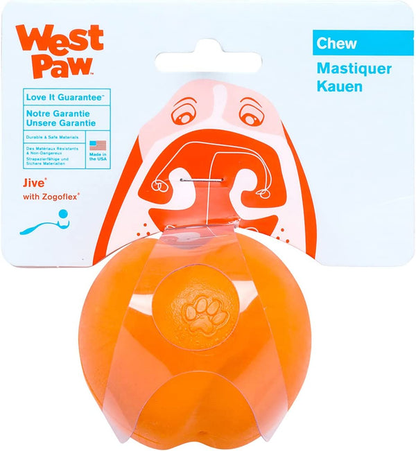 West Paw Jive Ball Orange - BlackPaw - For Every Adventure