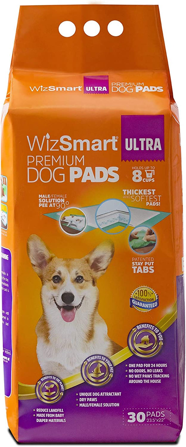 Wiz Smart Ultra Premium Dog Pads 30ct - BlackPaw - For Every Adventure